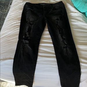 Ripped black jeans American Eagle